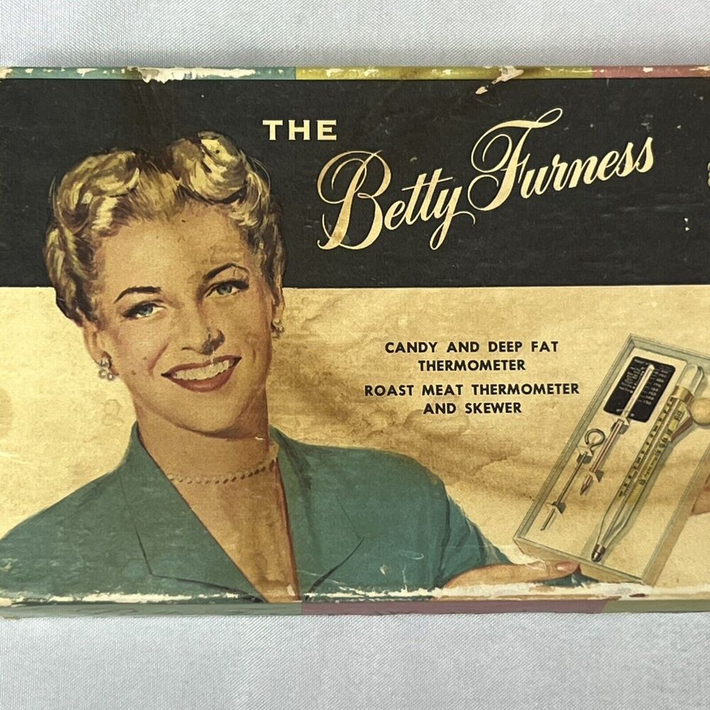 Vintage 1950's Betty Furness Westinghouse Thermometer Set Candy & Meat